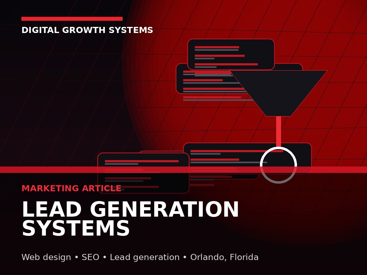 Lead Generation Systems: From Traffic to Qualified Opportunities