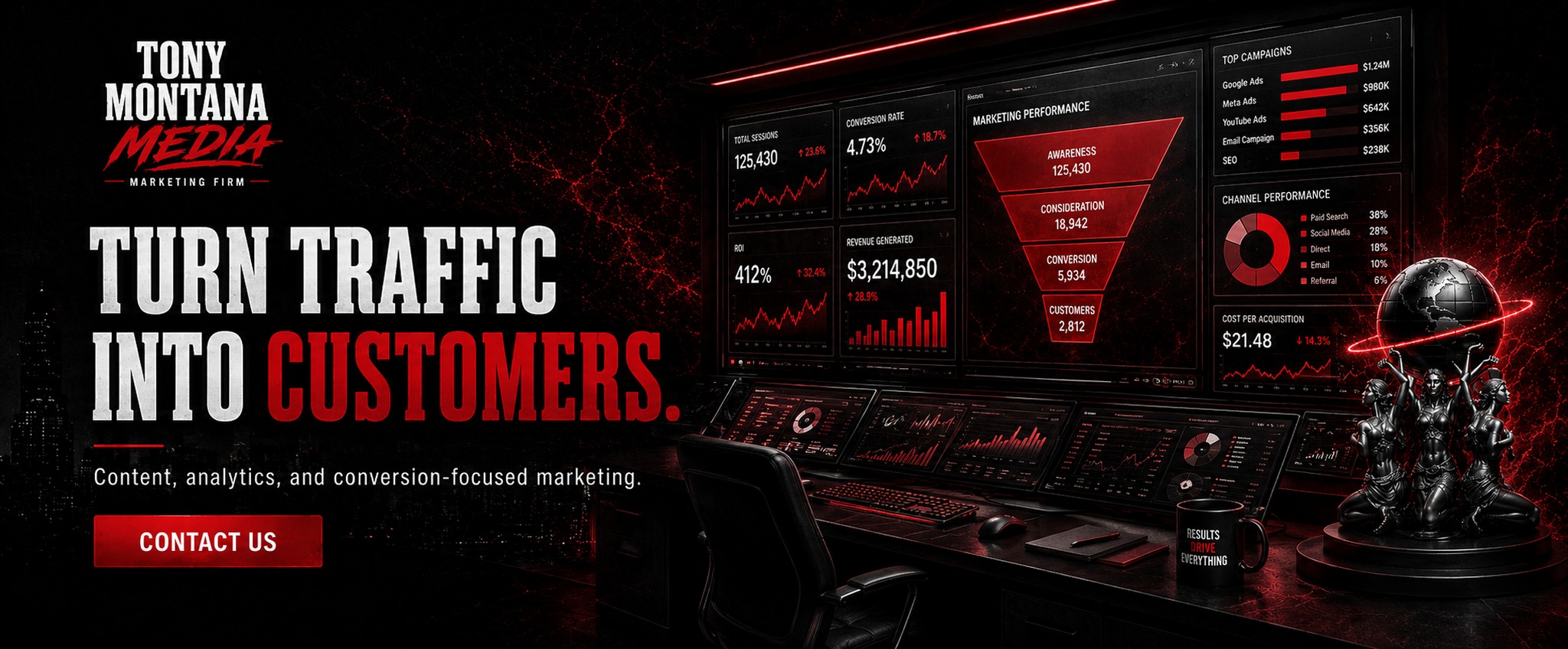 Market domination hero slide